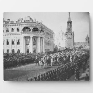 Ehe von Zar Nicholas (1868-1918) zu Alexandra Fotoplatte