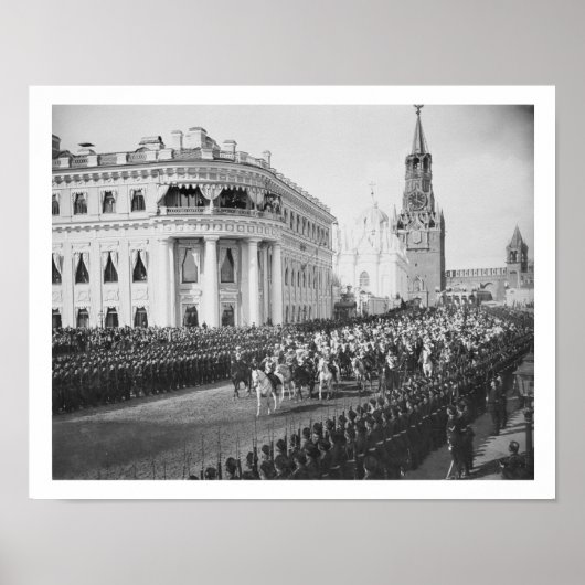 Ehe von Zar Nicholas (1868-1918) zu Alexandra Poster (Vorne)