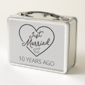 Ehe vor 10 Jahren III Metall Brotdose (Rückseite)