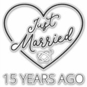 Ehe vor 15 Jahren III Aufkleber (Vorderseite)