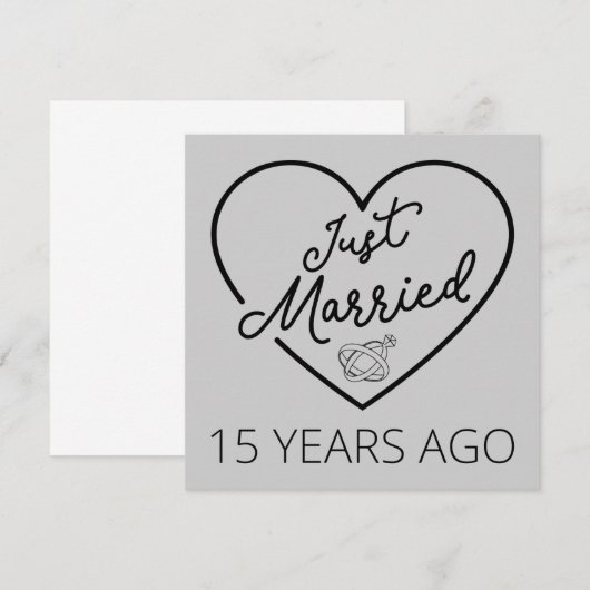 Ehe vor 15 Jahren III Einladung (Vorne/Hinten)