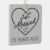 Ehe vor 15 Jahren III Keramikornament (Rechts)