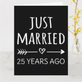 Ehe vor 25 Jahren I Karte (Gelbe Blume)