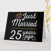 Ehe vor 25 Jahren II Karte (Gelbe Blume)