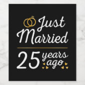 Ehe vor 25 Jahren II Weinetikett (Einzelnes Label)