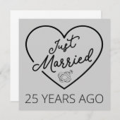 Ehe vor 25 Jahren III Einladung (Vorne/Hinten)