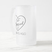 Ehe vor 25 Jahren III Mattglas Bierglas (Vorderseite Links)