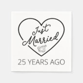 Ehe vor 25 Jahren III Serviette (Vorderseite)