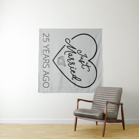 Ehe vor 25 Jahren III Wandteppich (Beispiel (Horizontal))