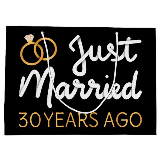 Ehe vor 30 Jahren IV Große Geschenktüte (Rückseite)