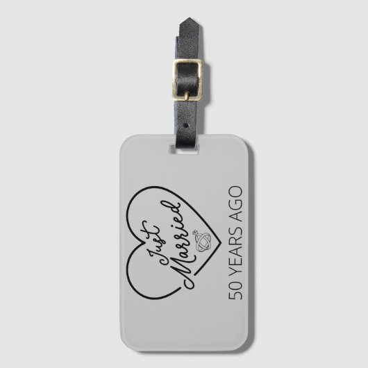 Ehe vor 50 Jahren III Gepäckanhänger (Vorderseite Vertikal)