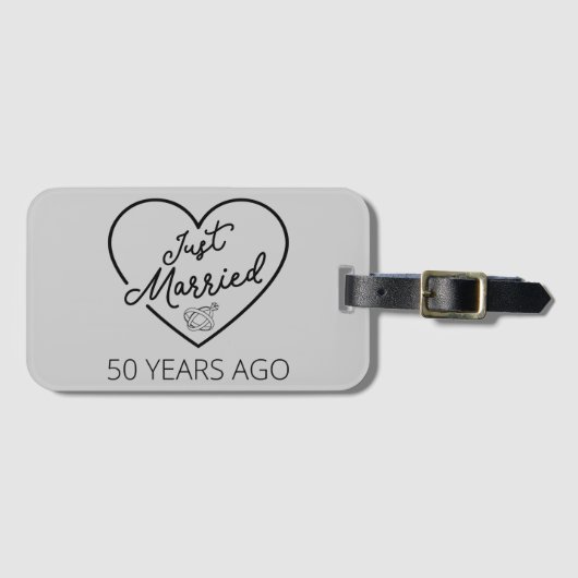 Ehe vor 50 Jahren III Gepäckanhänger (Vorderseite (Horizontal))