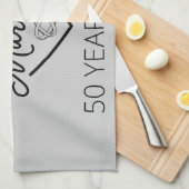 Ehe vor 50 Jahren III Geschirrtuch (Viertel Falte)