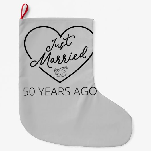 Ehe vor 50 Jahren III Großer Weihnachtsstrumpf (Vorderseite)