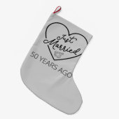 Ehe vor 50 Jahren III Großer Weihnachtsstrumpf (Vorderansicht (hängend))