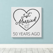 Ehe vor 50 Jahren III Leinwanddruck (Insitu (Holzboden))