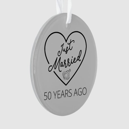 Ehe vor 50 Jahren III Ornament (Vorderseite)