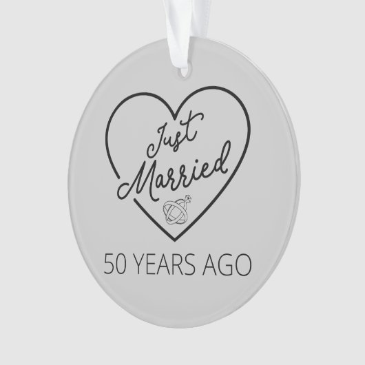 Ehe vor 50 Jahren III Ornament (Vorderseite)