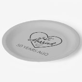 Ehe vor 50 Jahren III Pappteller (Schrägansicht)