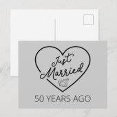 Ehe vor 50 Jahren III Postkarte (Vorne/Hinten)