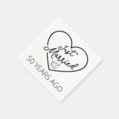 Ehe vor 50 Jahren III Serviette (Ecke)