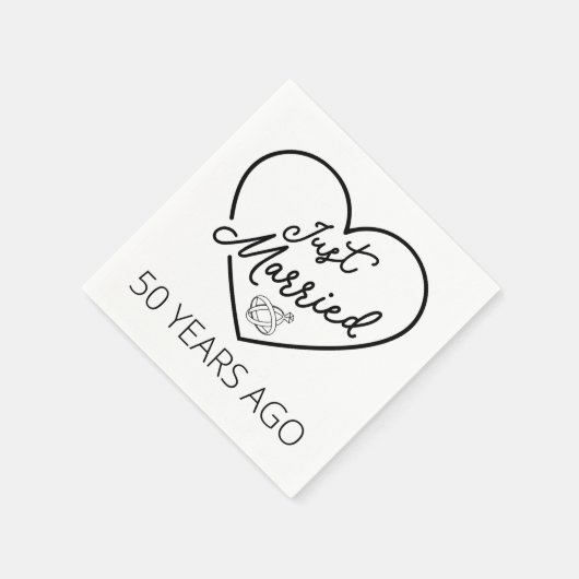 Ehe vor 50 Jahren III Serviette (Ecke)