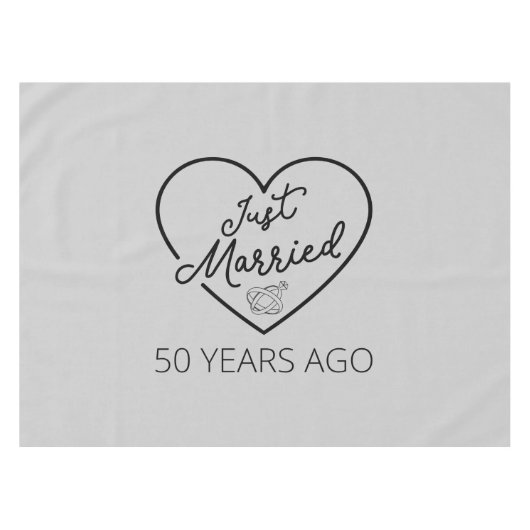 Ehe vor 50 Jahren III Tischdecke (Vorderseite (Horizontal))