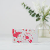 Eheberater Elegante Feminine Business Card Visitenkarte (Stehend Vorderseite)