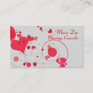 Eheberater Elegante Feminine Business Card Visitenkarte