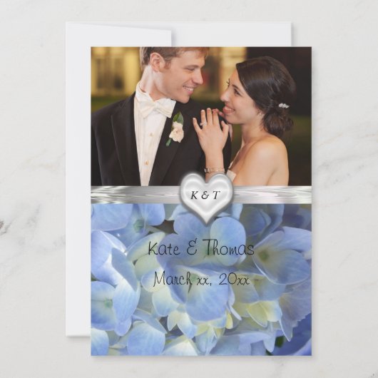 Eheberatung und Kommentare Hydrangea Einladung (Rückseite)