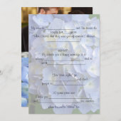 Eheberatung und Kommentare Hydrangea Einladung (Vorne/Hinten)