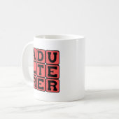 Ehebrecher, Scharlakansbuchstabe Kaffeetasse (Vorderseite Links)