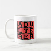 Ehebrecher, Scharlakansbuchstabe Kaffeetasse (Links)