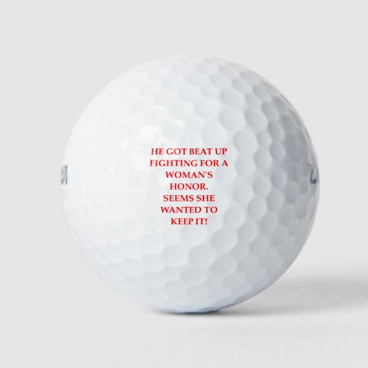 Ehebruch Golfball (Vorderseite)