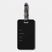 Ehecatl Aztec Art Gepäckanhänger (Rückseite vertikal)