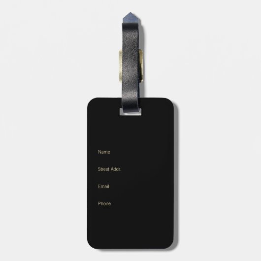 Ehecatl Aztec Art Gepäckanhänger (Rückseite vertikal)