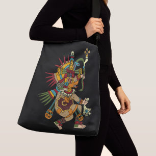 Ehecatl Mayan Art Tasche oder Crossbody Bag