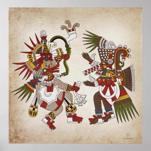 Ehecatl & Tezcatlipoca Poster (Vorne)