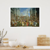 Ehefest in Cana, c.1562 (Öl auf Leinwand) Poster (Küche)