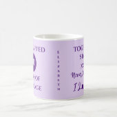 Ehefrau 10 Jahre Eheschließung lila Kaffeetasse (Mittel)