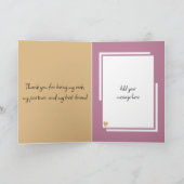 Ehefrau 10 Jubiläumsaugen goldfarben Karte (Innenseite)