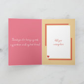 Ehefrau 1 Jubiläum rosa niedliche Vögel Karte (Innenseite)