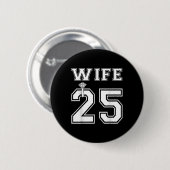 Ehefrau 2025 Ehemann Matching Engagement Party Hon Button (Vorne & Hinten)