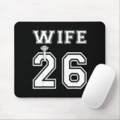 Ehefrau 2026 Ehemann passend Verlobungsfeier Mousepad (Mit Mouse)