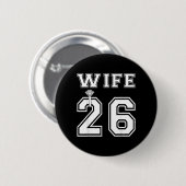 Ehefrau 2026 Ehemann passende Verlobungsfeier Button (Vorne & Hinten)