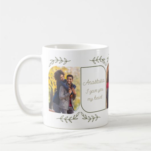 Ehefrau 3 Vertikales Foto Liebende Worte Weiblichk Kaffeetasse (Links)