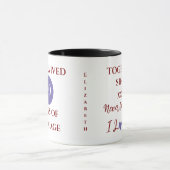 Ehefrau 40 Jahre Ehe lila Jahr Tasse (Zentrum)