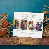 Ehefrau 4 Vertikales Foto Liebende Worte Delikates Fotoplatte (Seite)