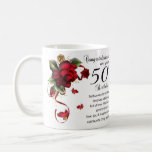 Ehefrau-50. Geburtstags-Geschenk-Tasse Kaffeetasse<br><div class="desc">Ehefrau-50. Geburtstags-Geschenk-Tasse,  mit dank moonbeam1212</div>