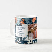 Ehefrau 50. Geburtstagsname Foto Vibrant Tasse 004 (Vorderseite Links)